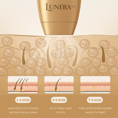 Lunéra™ PRO | הסרת שיער וטיפוח העור מהבית
